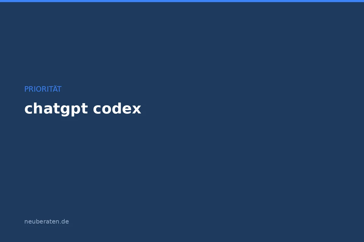 ChatGPT Codex: So nutzt der Mittelstand den Coding-Agent