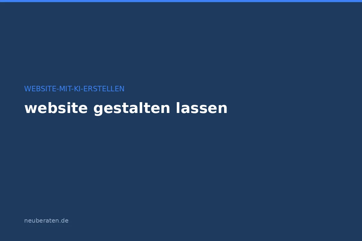 Website gestalten lassen: Agentur, Freelancer oder KI?
