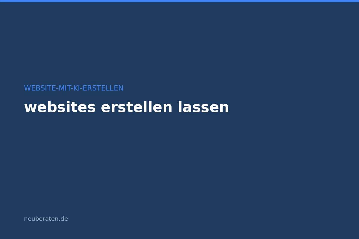 Websites erstellen lassen: Agentur, KI oder Selbstbau?